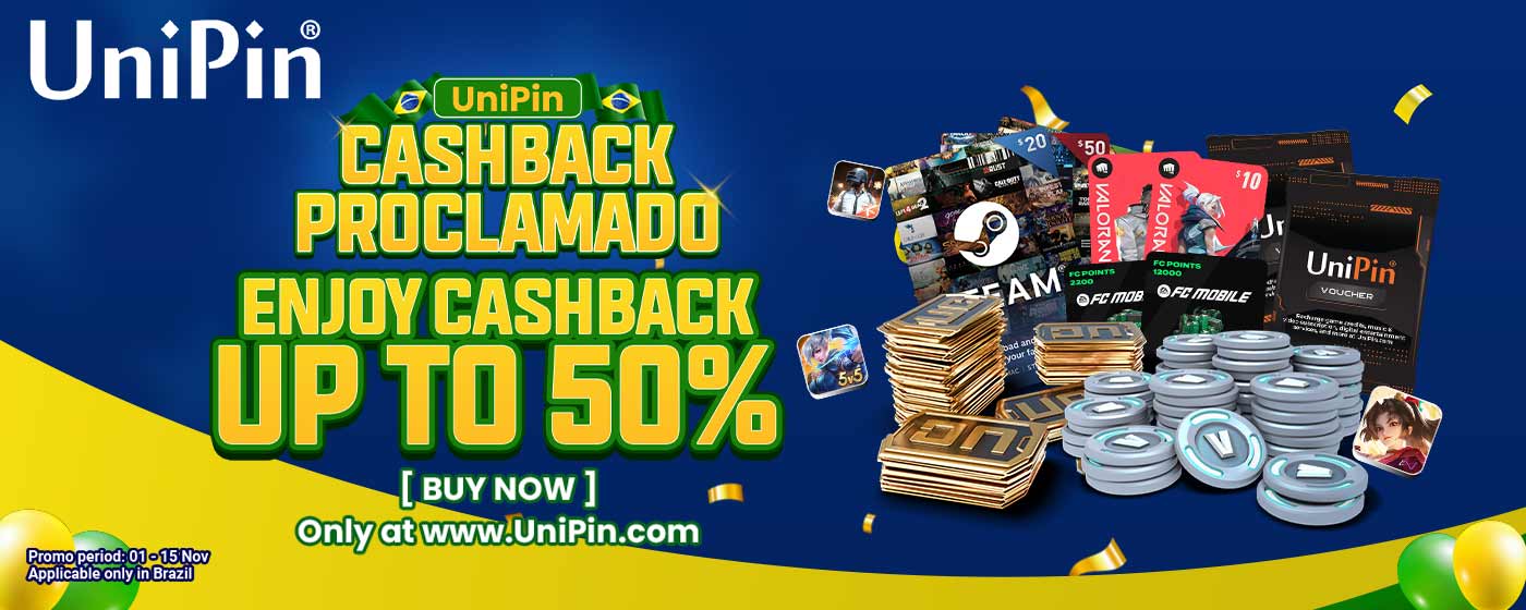 UniPin Cashback Proclamado